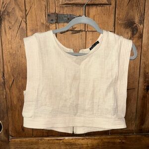 Very J Cream crop Top